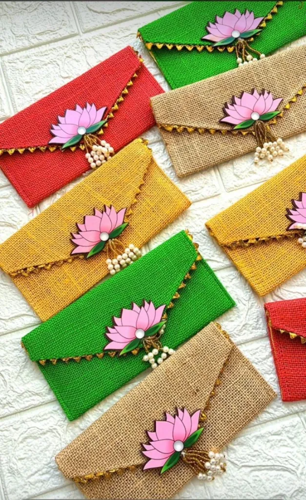 Premium Handmade Jute Envelope for Gifts & Wedding Invitation