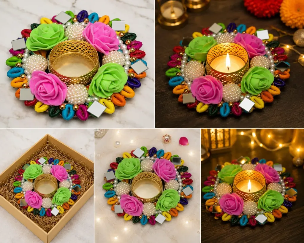 Handmade Decorative Tealight Holder for Home Décor & Festive Decoration